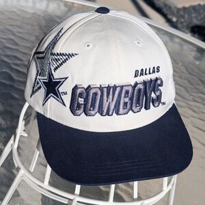Vintage Dallas Cowboys Hat Cap SnapBack Sports Specialties Laser Shadow EUC